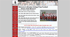 Desktop Screenshot of brophyfootball.org